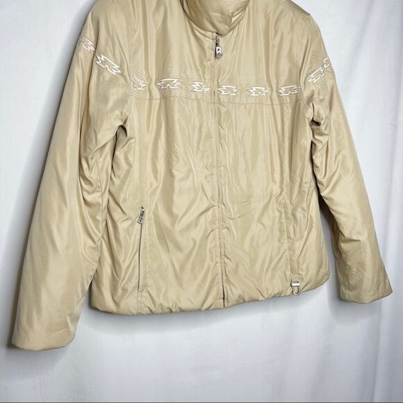 BOGNER / tan down puffer ski coat / 10 - Picture 5 of 10